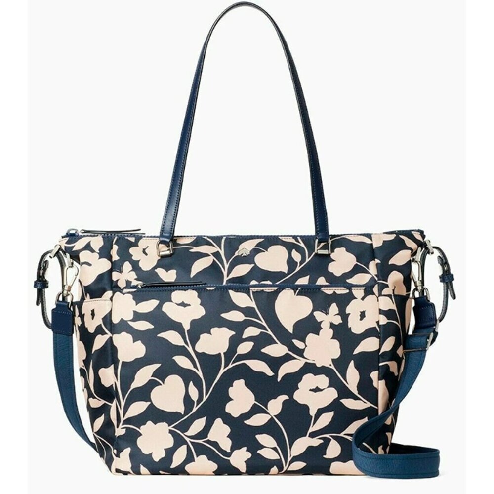 S Kate Spade Jae Garden Vine Nylon Baby Bag Diaper Large WKRU7024NWT $349 Retail